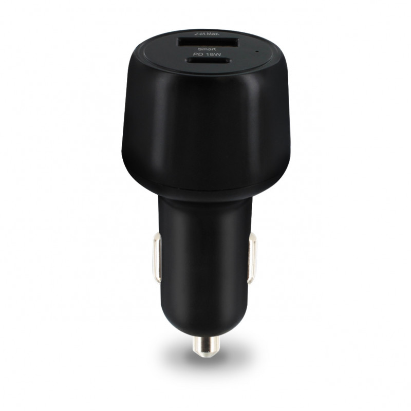 Chargeur Allume Cigare/Secteur Maclean 2x USB 2,1A (Noir) à prix bas