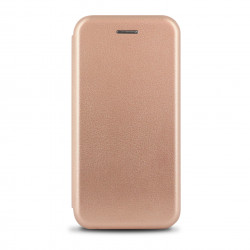 Etui folio clam platinium pour iphone XR - rose or