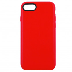 Coque rigide cuir PU pour iPhone 6/6S - rouge