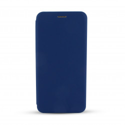 Etui folio Soft Touch pour Samsung A02s - bleu