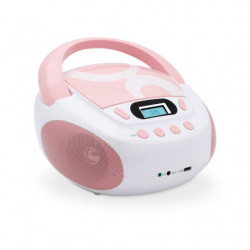 Metronic - mini chaine hifi Radio Lecteur CD MP3 USB orange blanc gris -  Radio, lecteur CD/MP3 enfant - Rue du Commerce