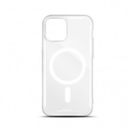 Coque semi-rigide compatible MagSafe pour iPhone 11 - transparente
