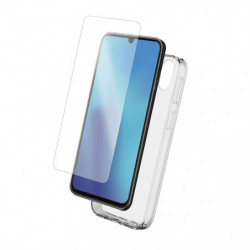 Pack protection coque transparente+verre trempé pour Samsung Galaxy A25