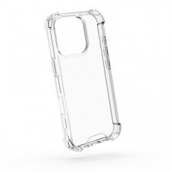 Coque semi-rigide renforcée pour iPhone 16 Pro - transparente