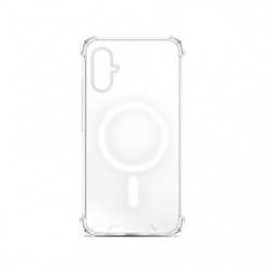 Coque semi-rigide compatible MagSafe pour iPhone 16 - transparente