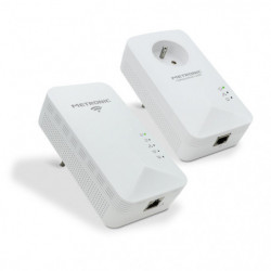 Prise CPL netsocket 1200 avec prise gigogne et CPL Wi-Fi 1200 Mb/s